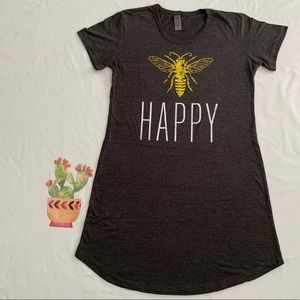 Bee Happy Short Sleeve Sleepshirt/Pajama